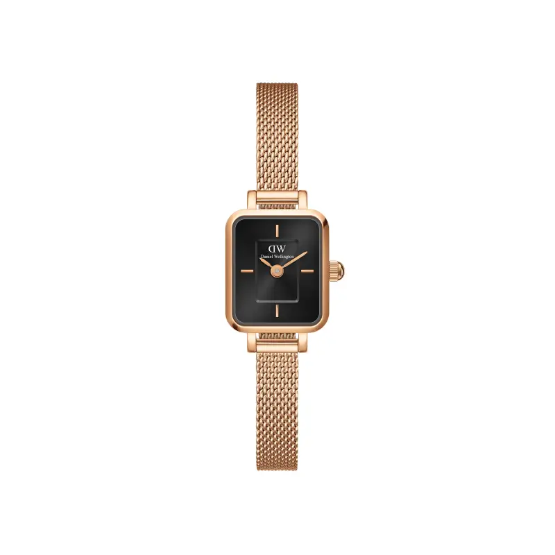 DW Orologio Quadro Mini Melrose Onyx Rose Gold