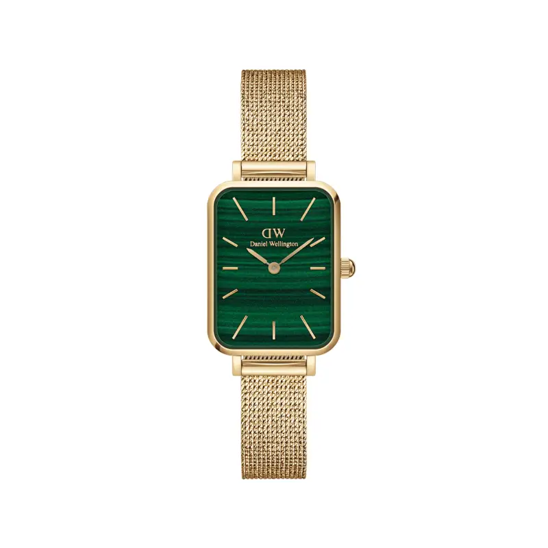 DW Orologio Quadro Pressed Evergold Green Gold