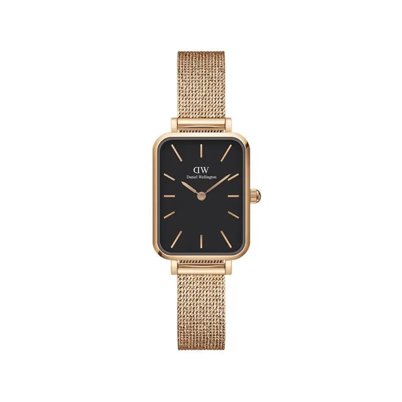 DW Orologio Quadro Pressed Melrose Black Rose Gold