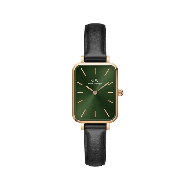 DW Orologio Quadro Pressed Sheffield Emerald Rose Gold