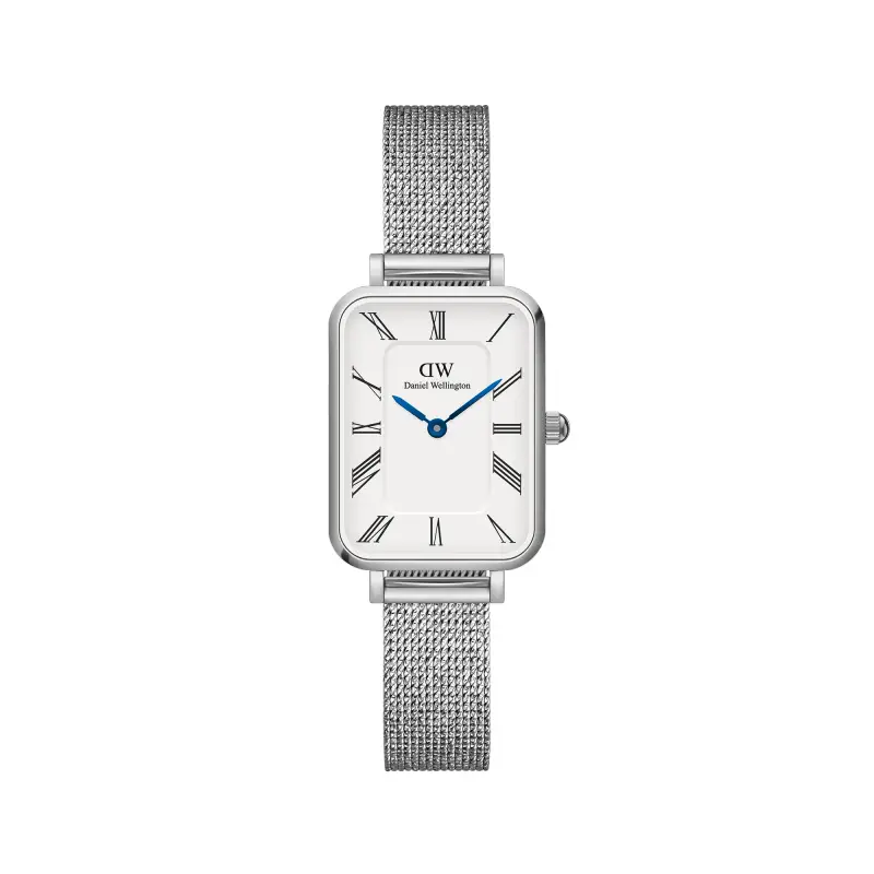 DW Orologio Quadro Roman Numerals Sterling Silver