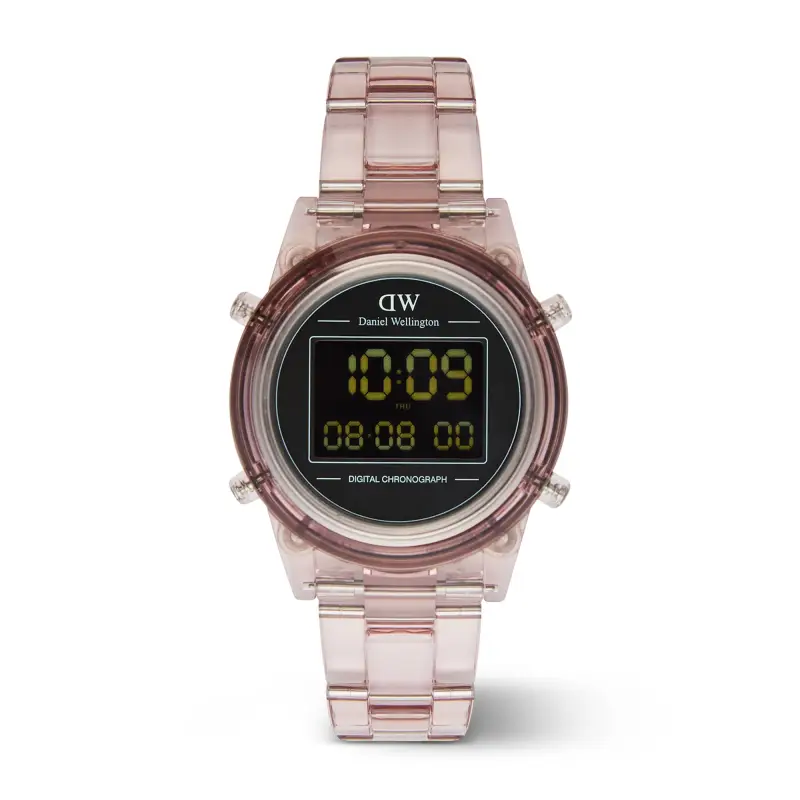 DW Orologio Retro Digital Dark Pink