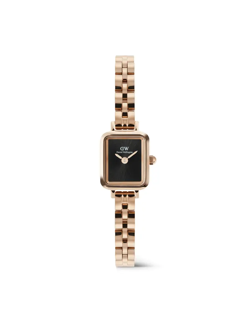 Orologio DANIEL WELLINGTON Quadro Mini Arch 3-link Onyx Sunray Rose Gold DW00100848
