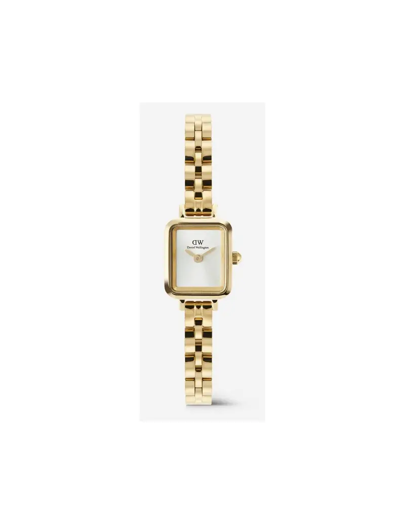 Orologio DANIEL WELLINGTON Quadro Mini Arch 3-link White Sunray Gold DW00100850