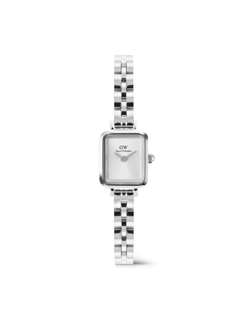 Orologio DANIEL WELLINGTON Quadro Mini Arch 3-link White Sunray Silver DW00100844
