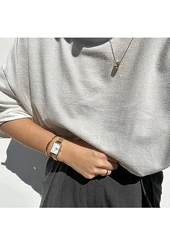 Daniel Wellington Orologio Quadro Pressed Evergold da Donna, 20x26mm Acciaio Inox (316L) Gold Orologio Donna miniatura 2