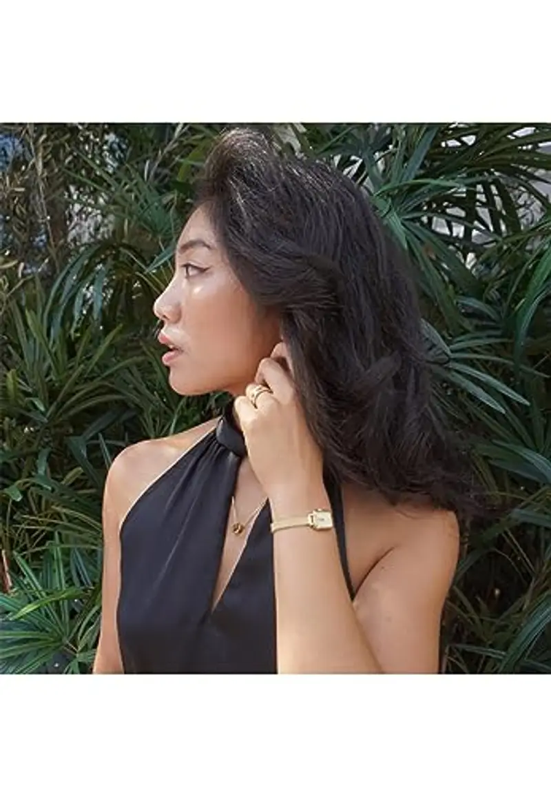 Daniel Wellington Quadro Orologi 15.4x18.2mm Double Plated Stainless Steel (316L) Gold miniatura 2