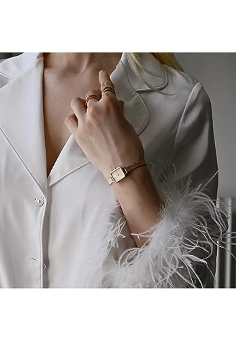 Daniel Wellington Quadro Orologi 15.4x18.2mm Double Plated Stainless Steel (316L) Rose Gold miniatura 2