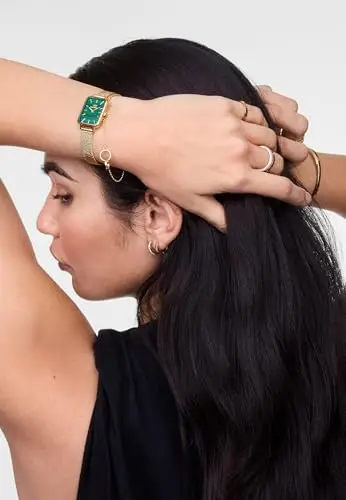 Daniel Wellington Quadro Orologi 20x26mm Double Plated Stainless Steel (316L) Gold miniatura 3