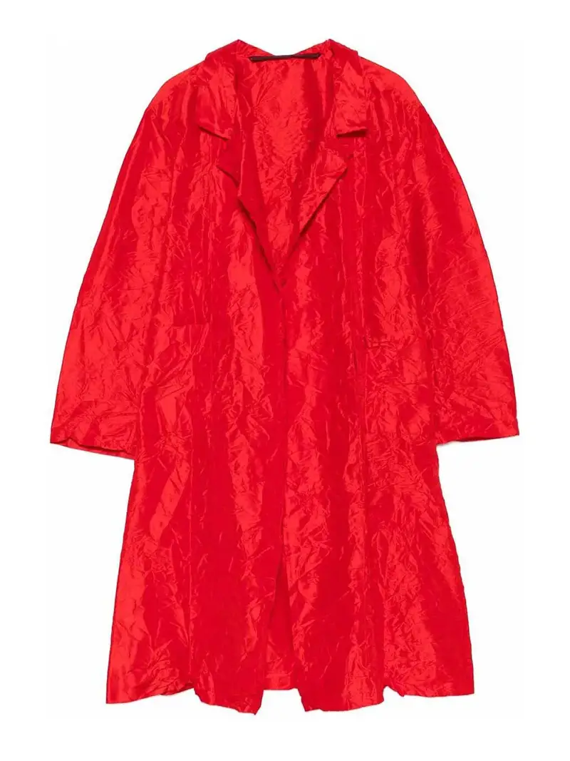 Cappotto Coat Punto Bianco Rosso