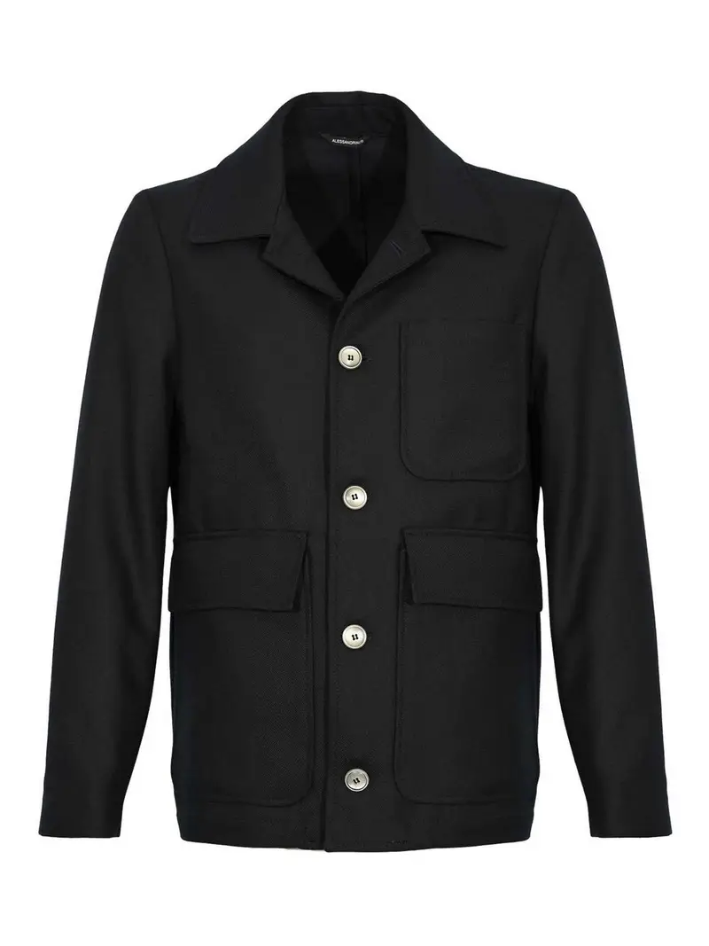 Giacca in misto lana Blu