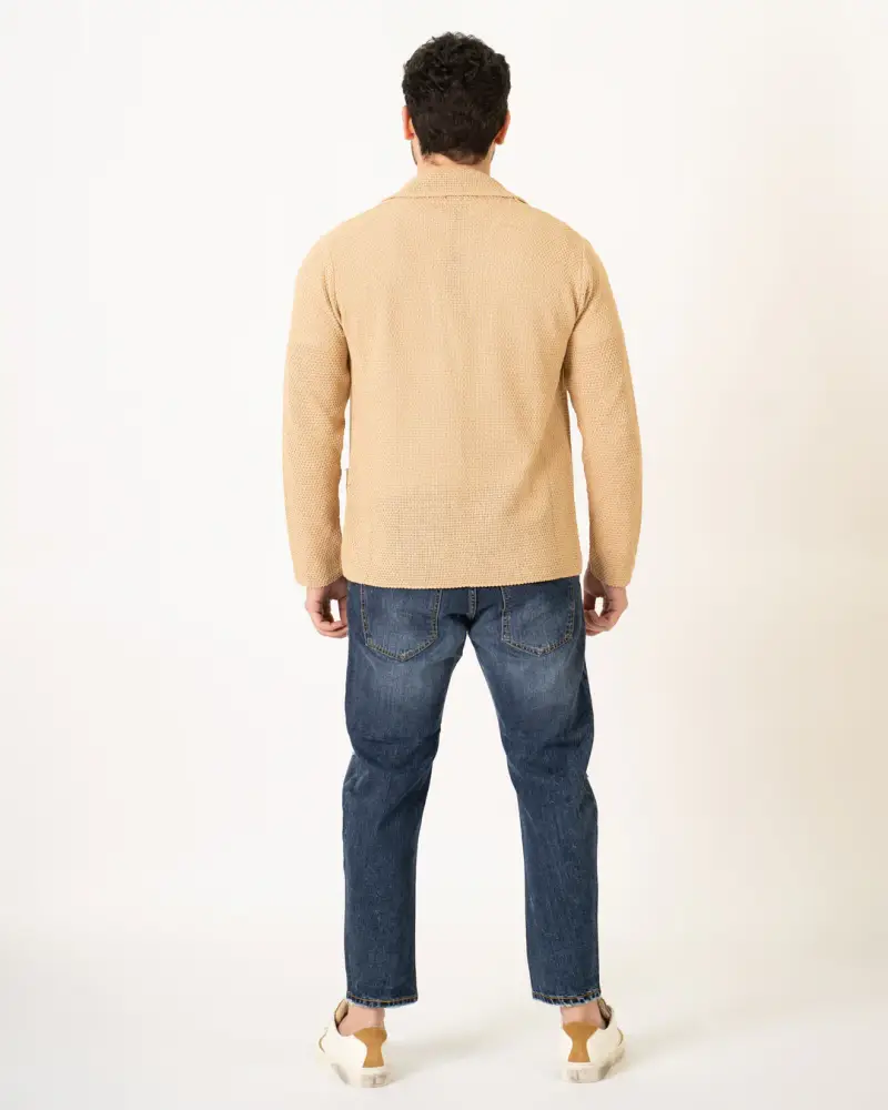 Giacca Maglia Beige miniatura 3