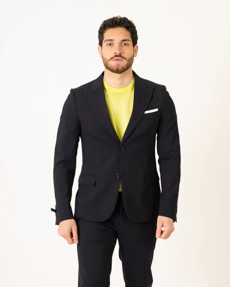 Giacca Monopetto Blu miniatura 2