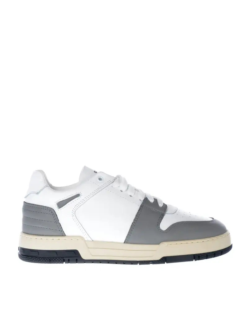 sneaker da uomo Daniele Alessandrini in pelle con logo Bianco