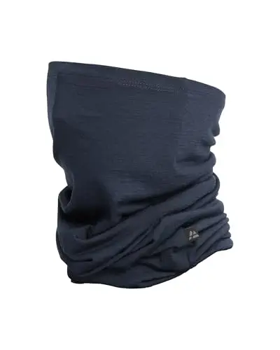 DANISH ENDURANCE Scaldacollo Leggero 100% Lana Merino, Copricollo Multifunzione, Blu Notte, Taglia unica