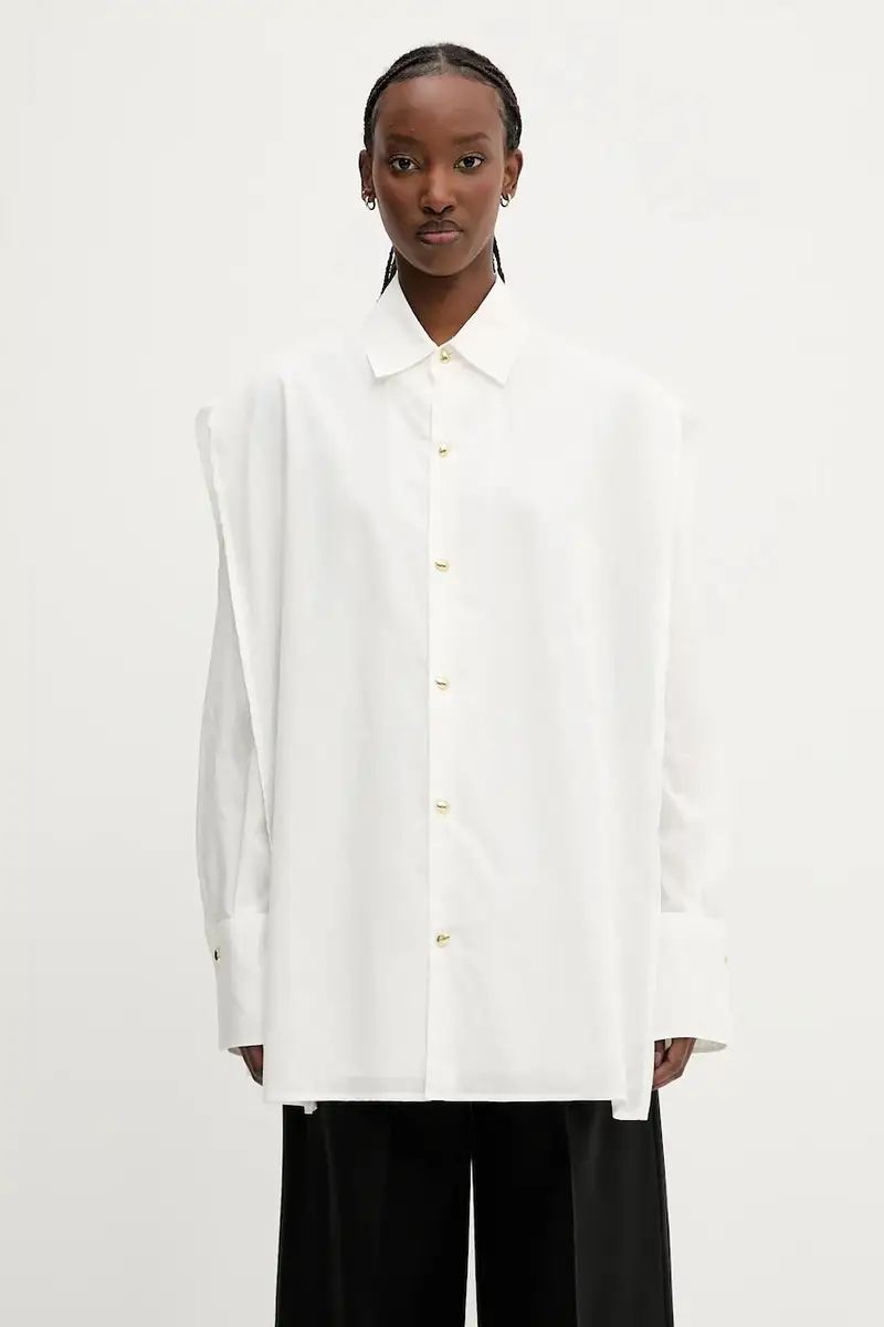 camicia in cotone Blanca donna colore bianco WSH09.FAC64