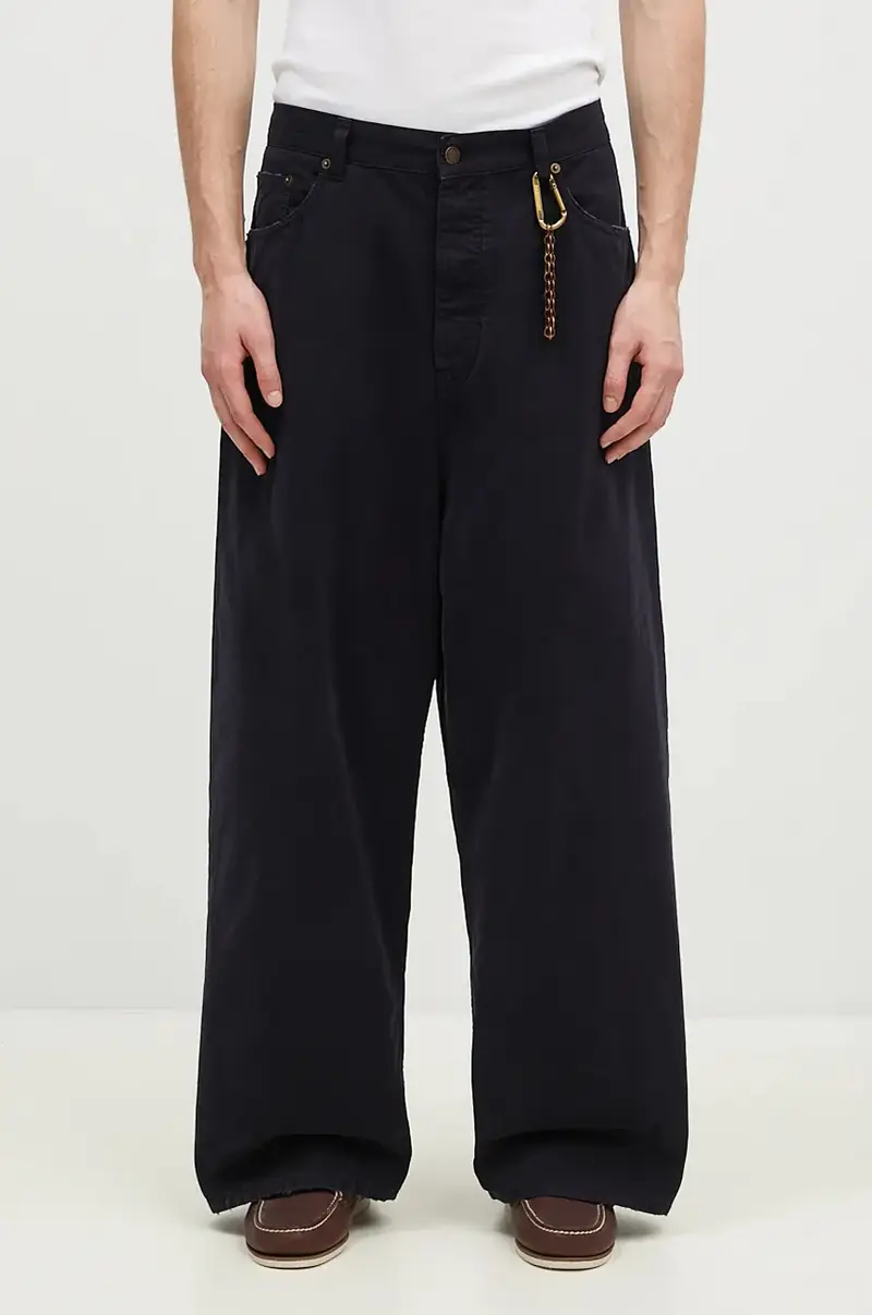 pantaloni in cotone Ray colore blu navy MTR11.FAP05.0058