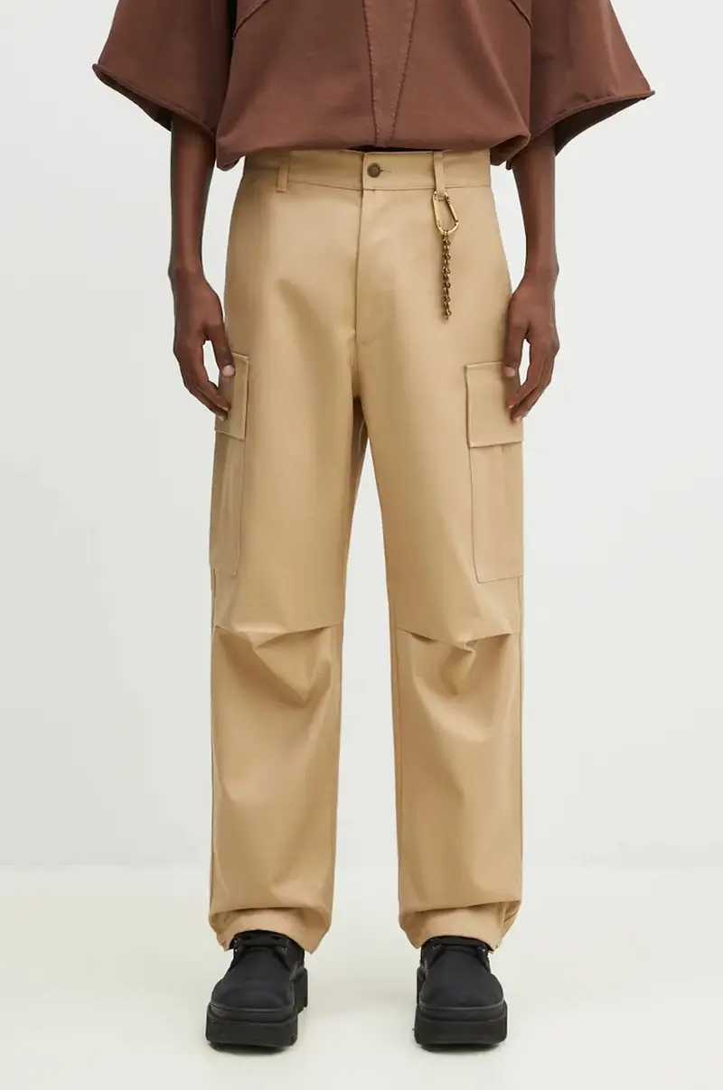 pantaloni in cotone Saint colore beige MTR19.FAC46.0085