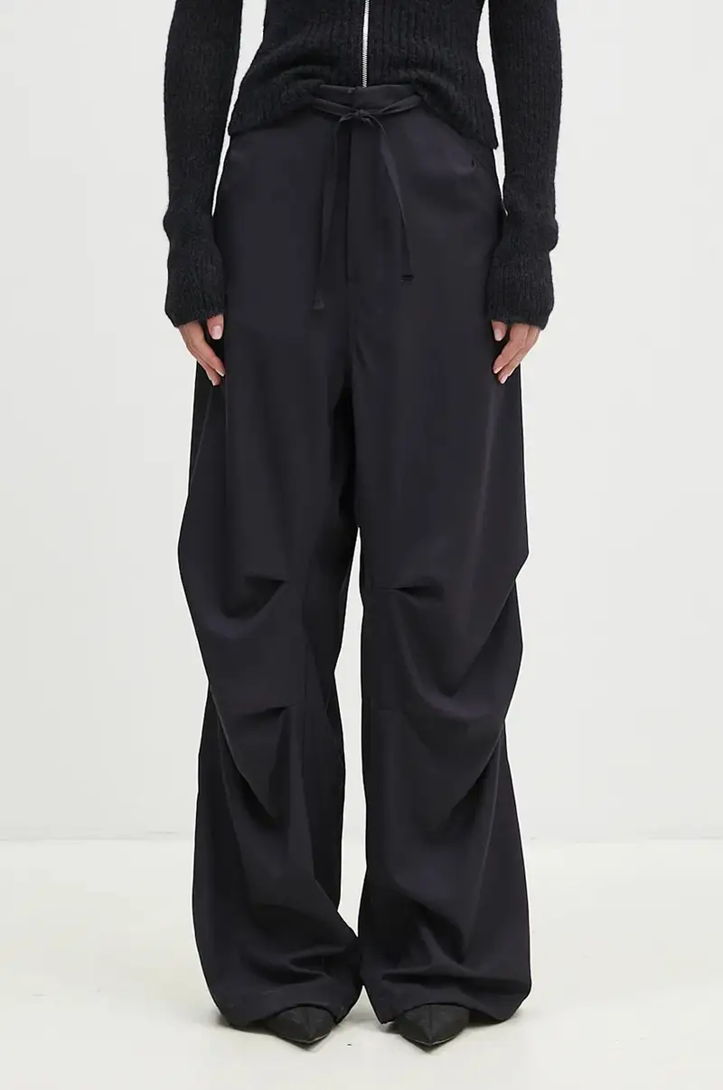 pantaloni in lana Daisy donna colore blu navy WTR42.FAW04.0051