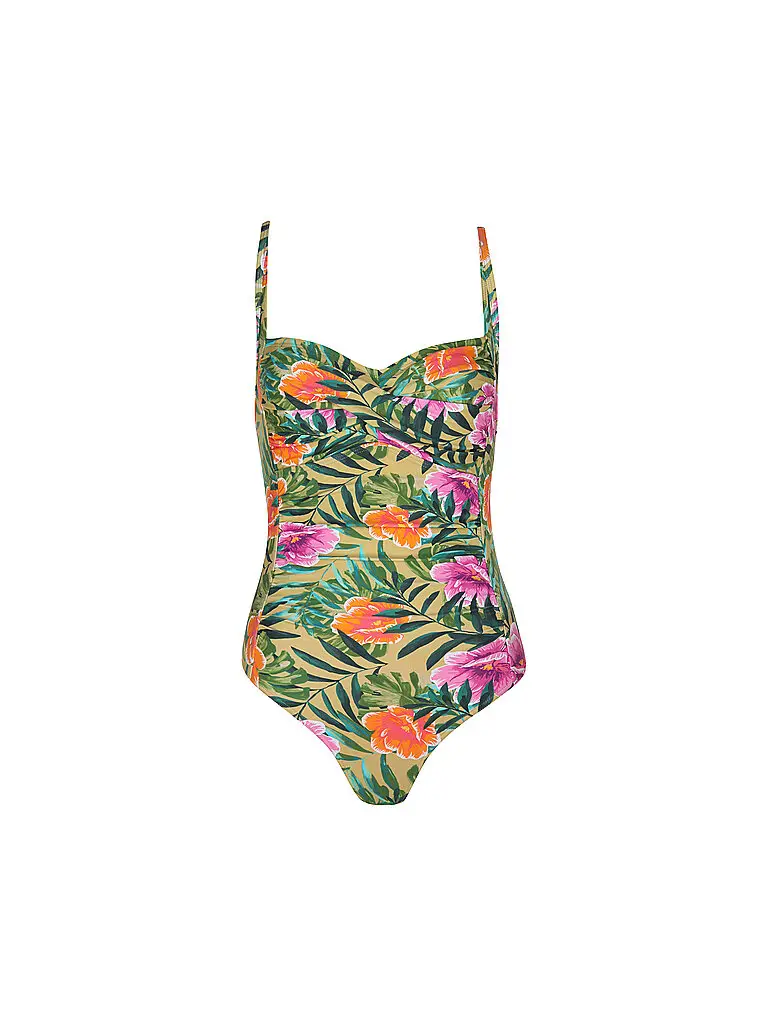 Costume da bagno da donna avvolgente verde | 36