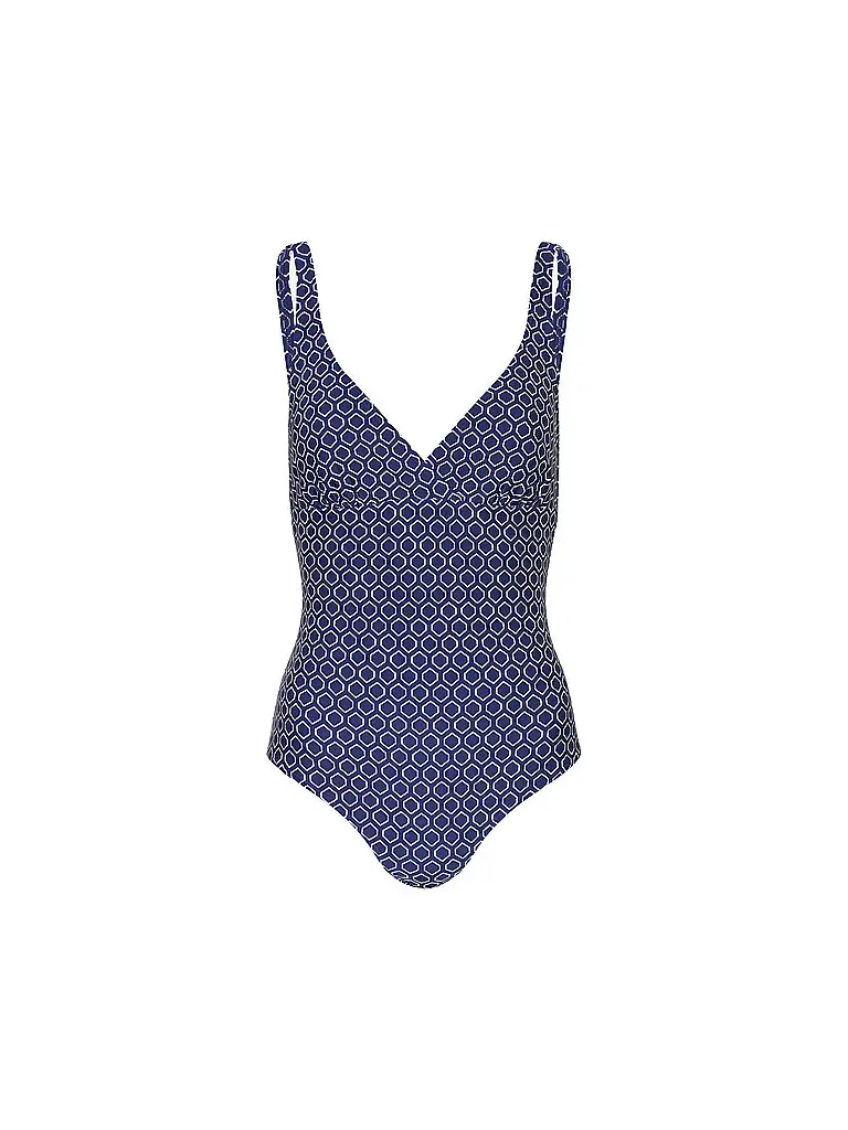 Costume da bagno da donna con scollo a V blu | 36