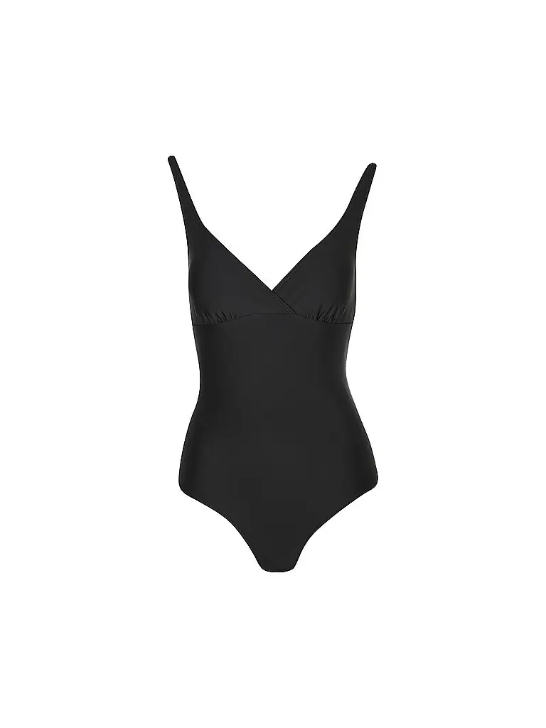 Costume da bagno da donna con scollo a V nero | 36