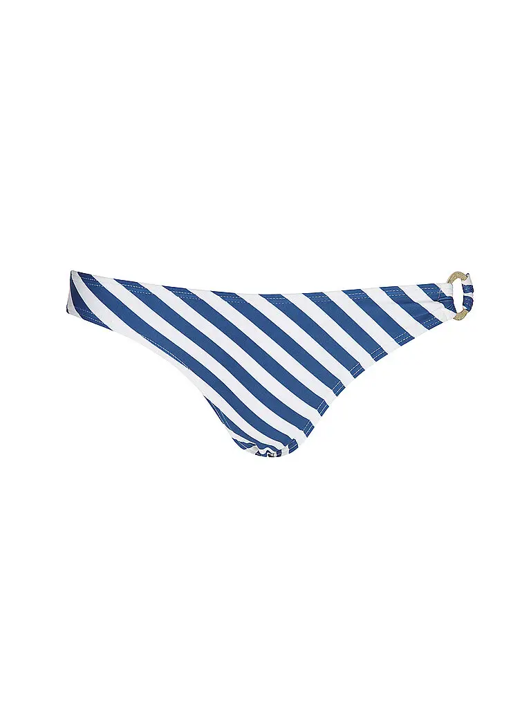 Slip bikini da donna con anello decorativo blu | 36