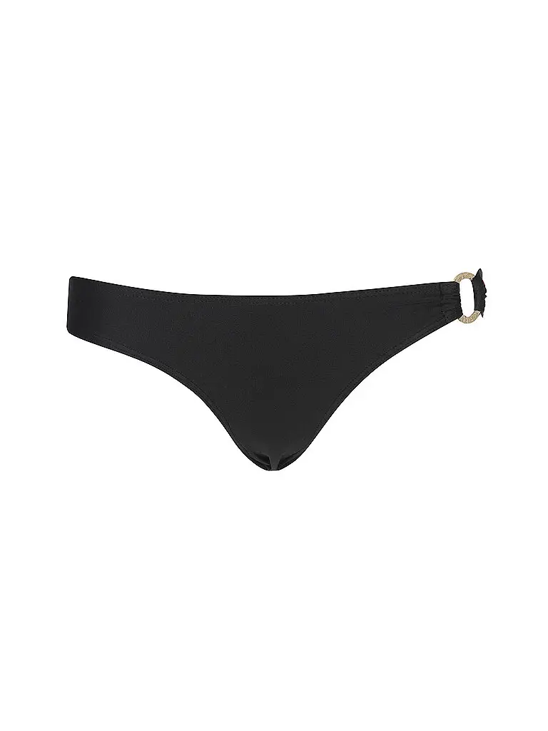 Slip bikini da donna con anello decorativo nero | 38