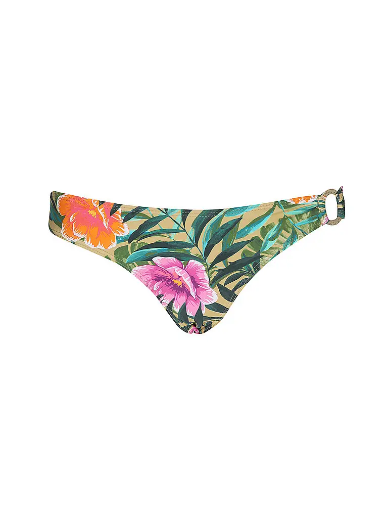 Slip bikini da donna con anello decorativo verde | 36
