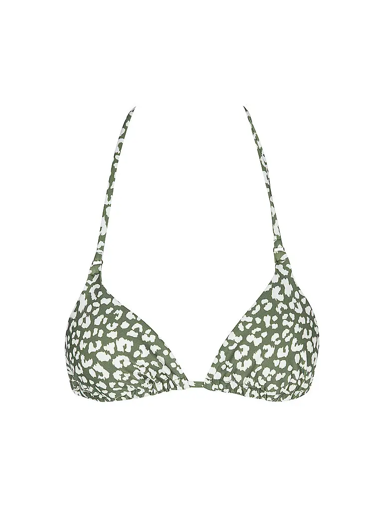 Top bikini a triangolo da donna oliva | 34