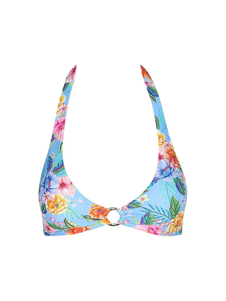 Top bikini da donna con anello e allacciatura al collo multicolore | 36