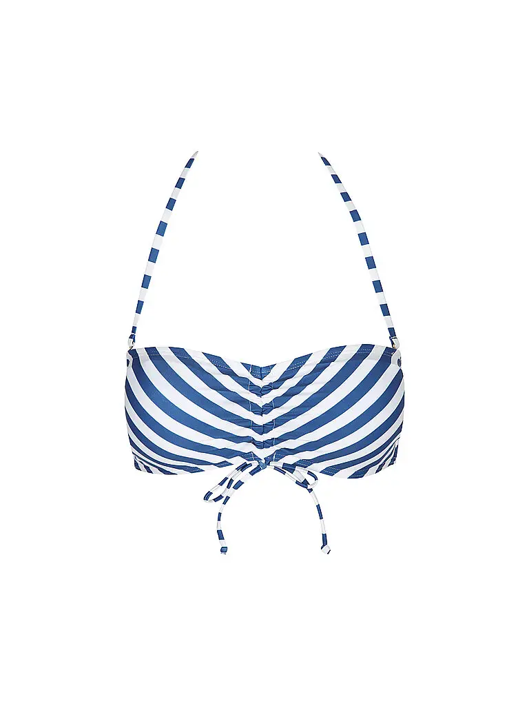Top bikini da donna New Bandeaux blu | 36