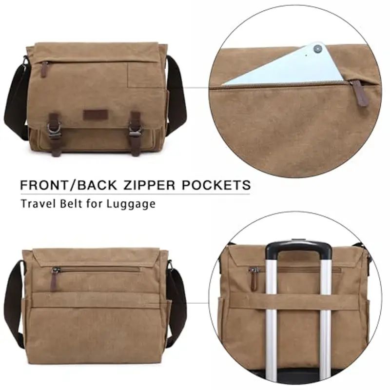 Dasein Borse a Tracolla per Uomo Taglia Unica Marrone miniatura 3