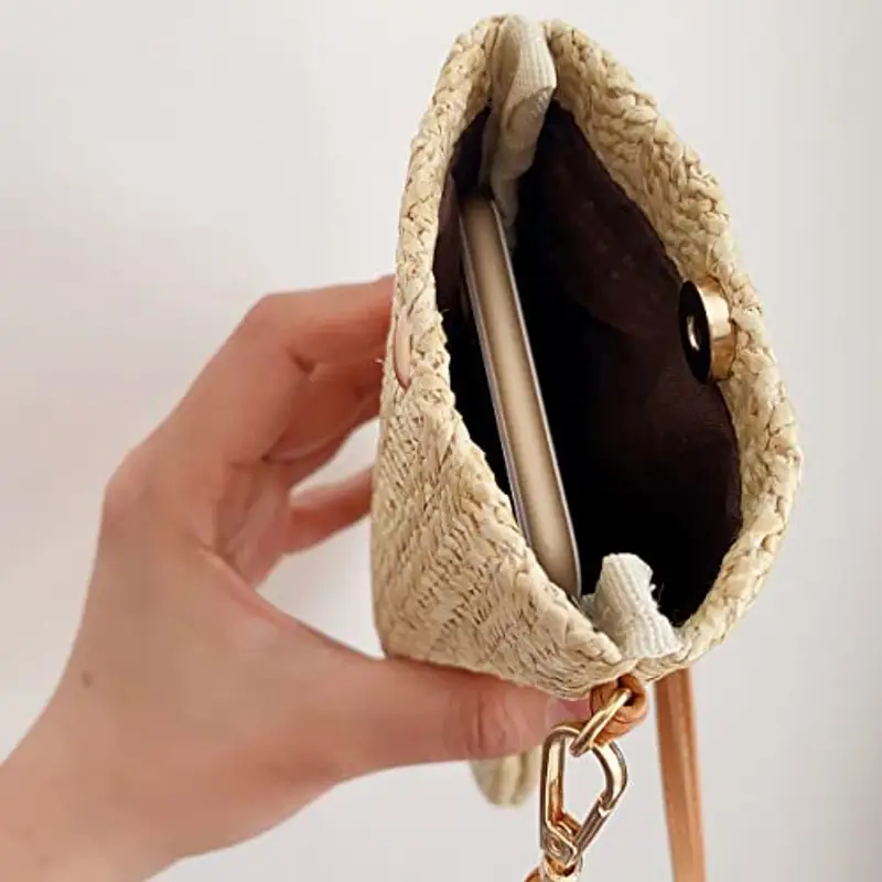 Dasellfa Borsa a tracolla Donna Beige 758264 miniatura 5