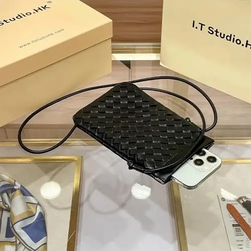 Dasellfa Borsa Tracolla Donna Porta Cellulare, Porta Cellulare da Collo, Portacellulare da Collo Donna, Mini Borsa a miniatura 2