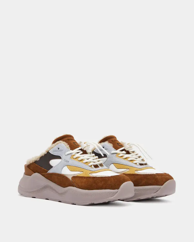 FUGA SABOT NYLON IVORY-BROWN Moro miniatura 3