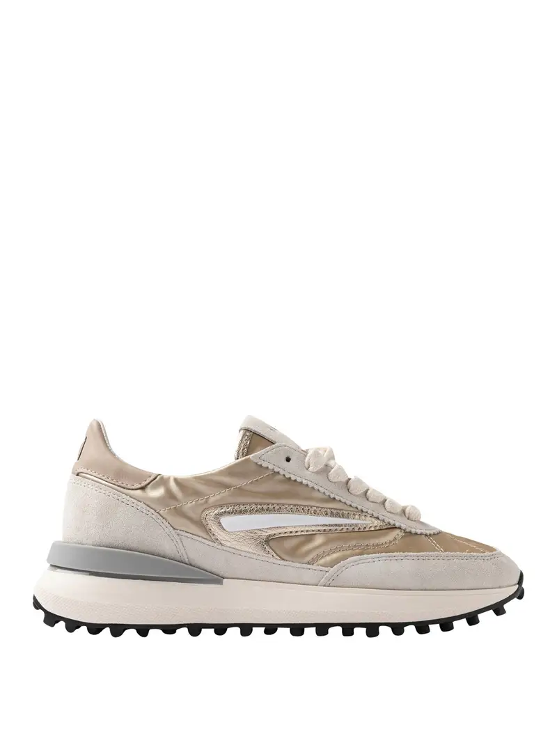 sneakers date athleta laminated da donna - oro