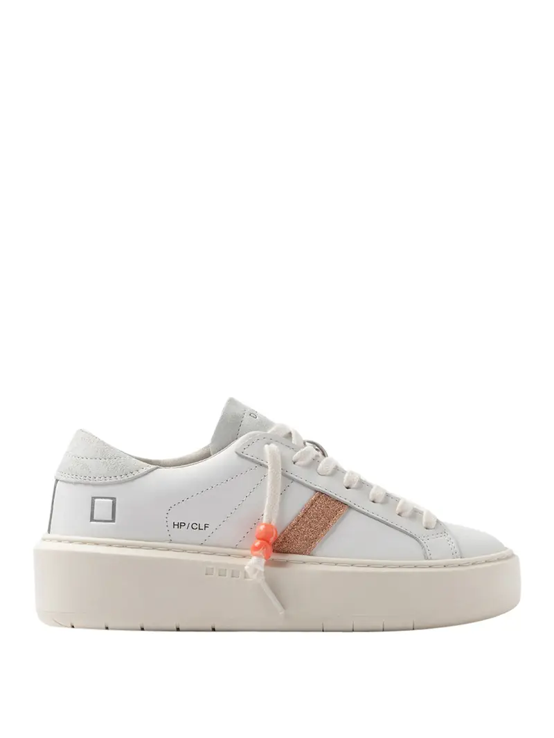 sneakers date hill low platform da donna - bianco