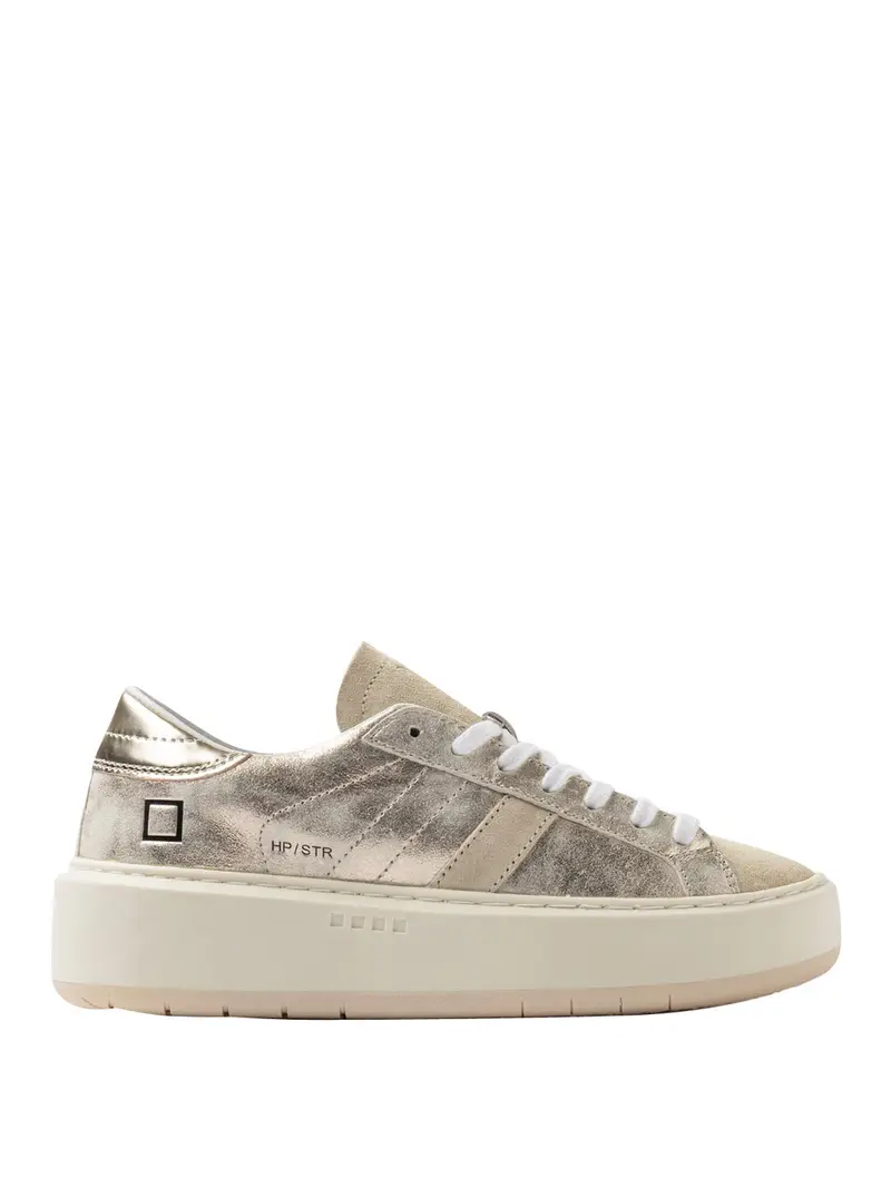 sneakers date hill low platform da donna - metallico