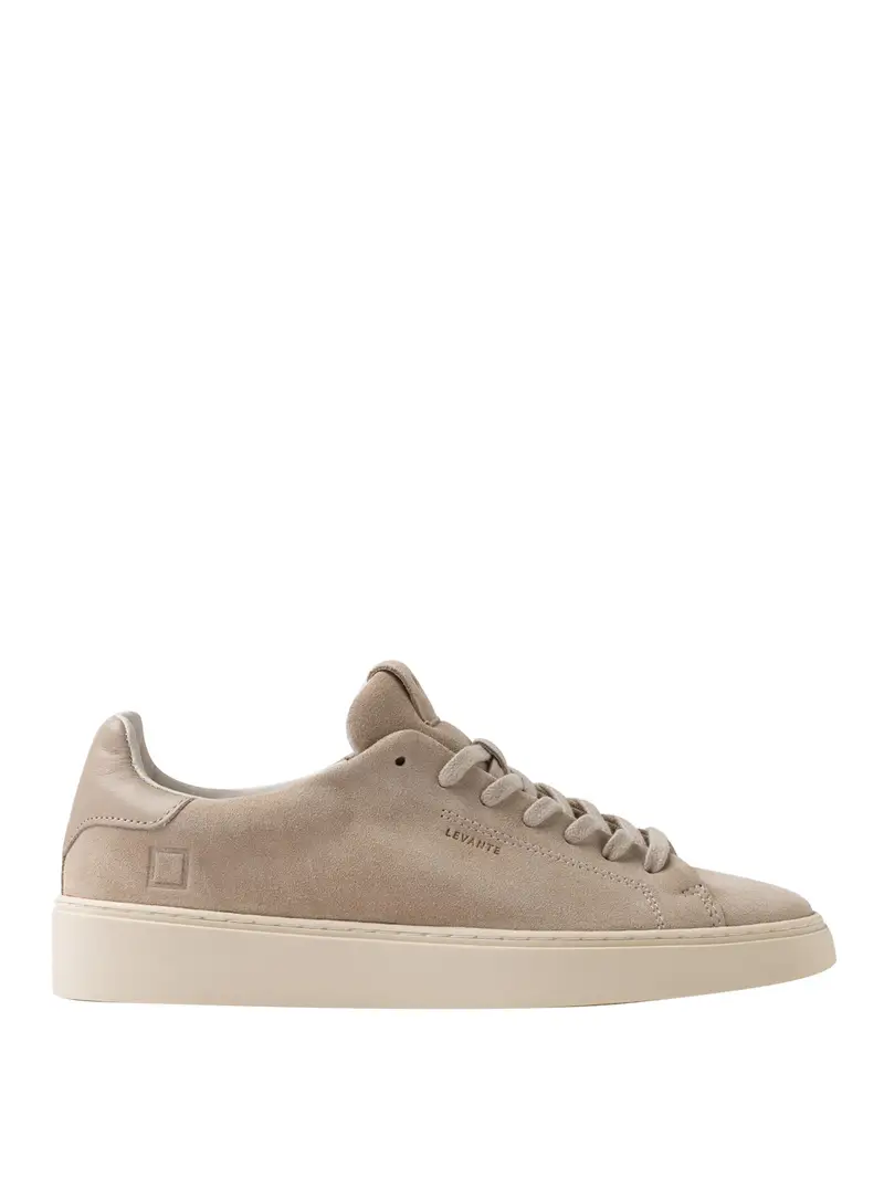 sneakers date levante suede da uomo - beige