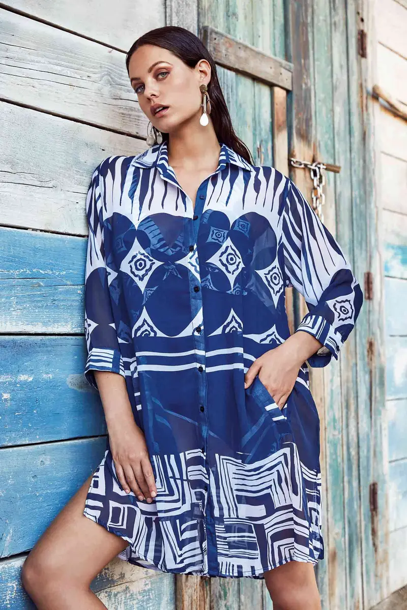 ABITO CAMICIA CON TASCHE ERA | Colore Multi |