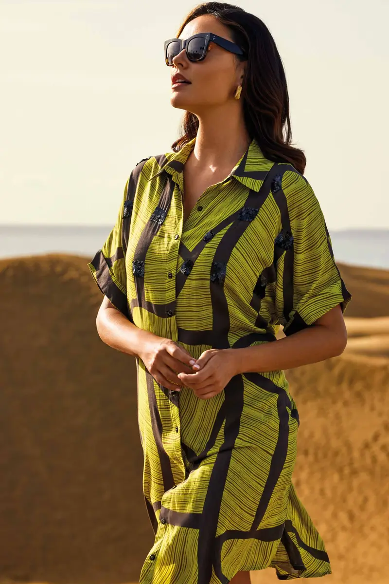 ABITO CAMICIA FLAVIA | Colore Lime |