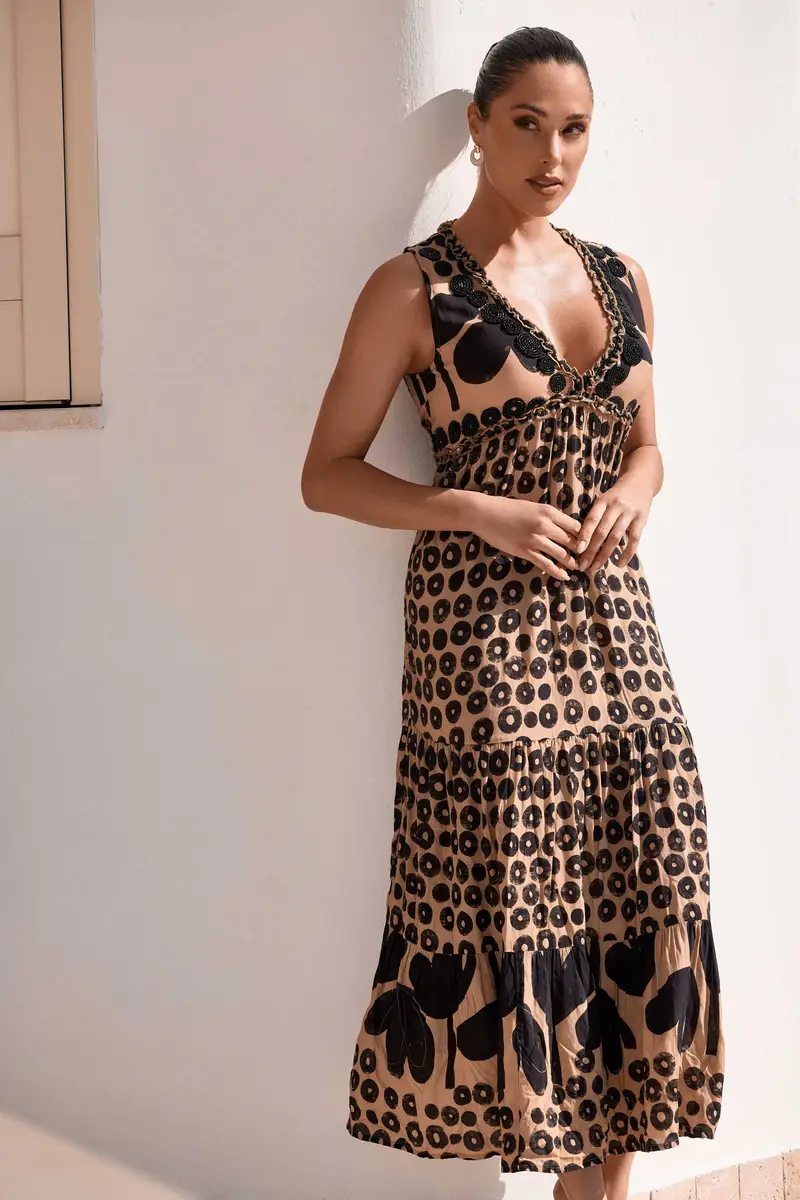 ABITO LUNGO SMANICATO CLOE | Colore Multi |