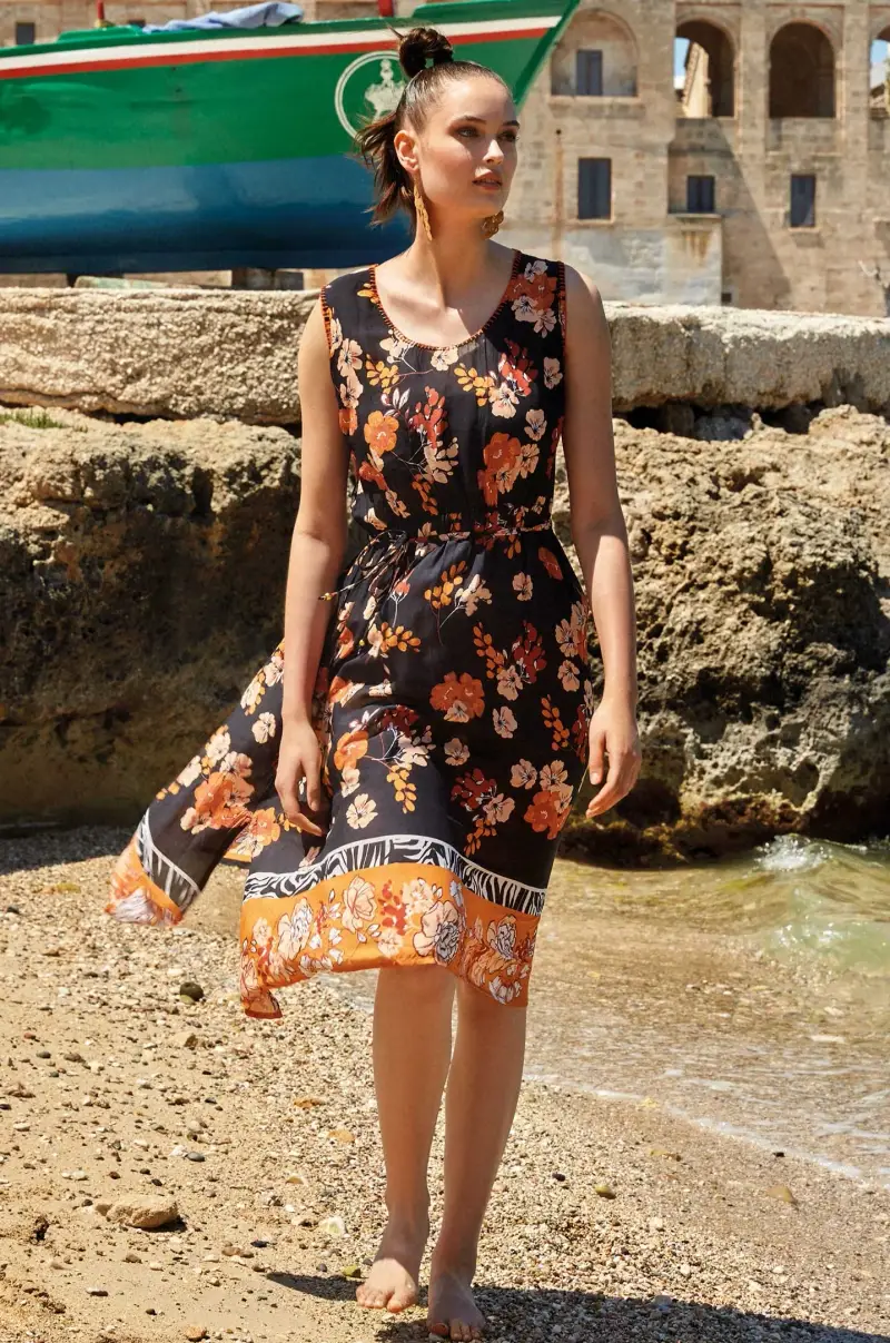 ABITO LUNGO SMANICATO DORA | Colore Multi |