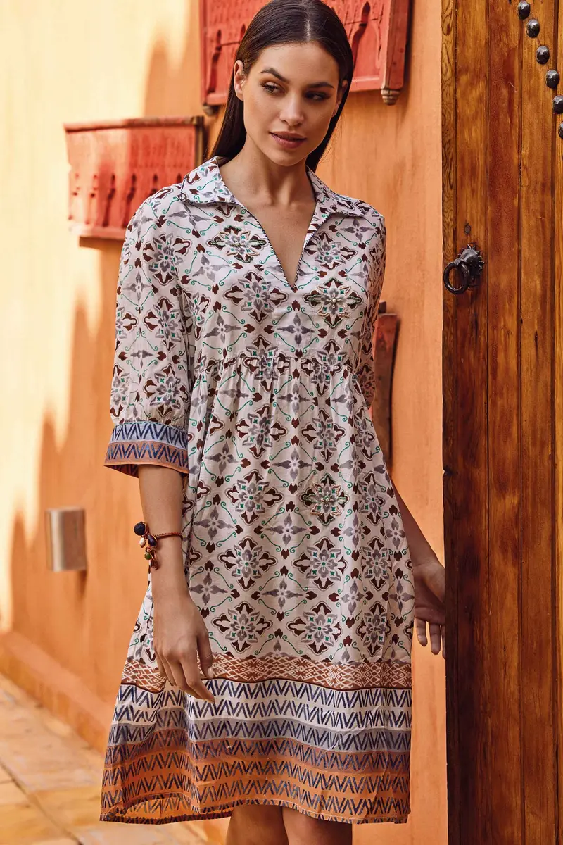 ABITO CAMICIA CON FANTASIA VIETRESE | Colore Multi |