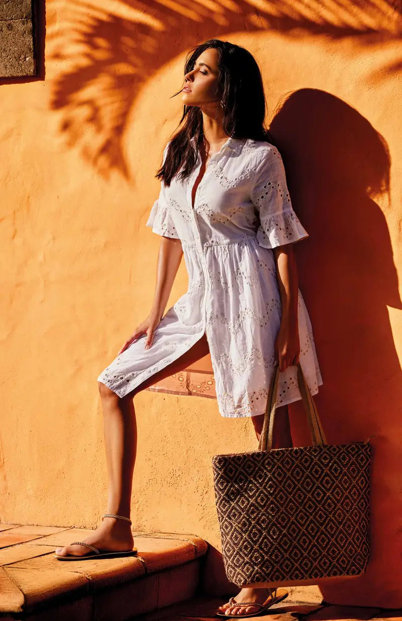 ABITO CAMICIA IN PIZZO NIKA | Colore Bianco |