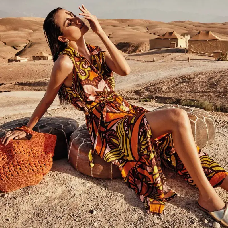 ABITO CAMICIA LUNGO FLORA LIME | Colore Multi |