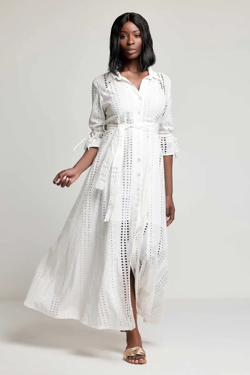 ABITO CAMICIA LUNGO MARILYN | Colore Bianco |
