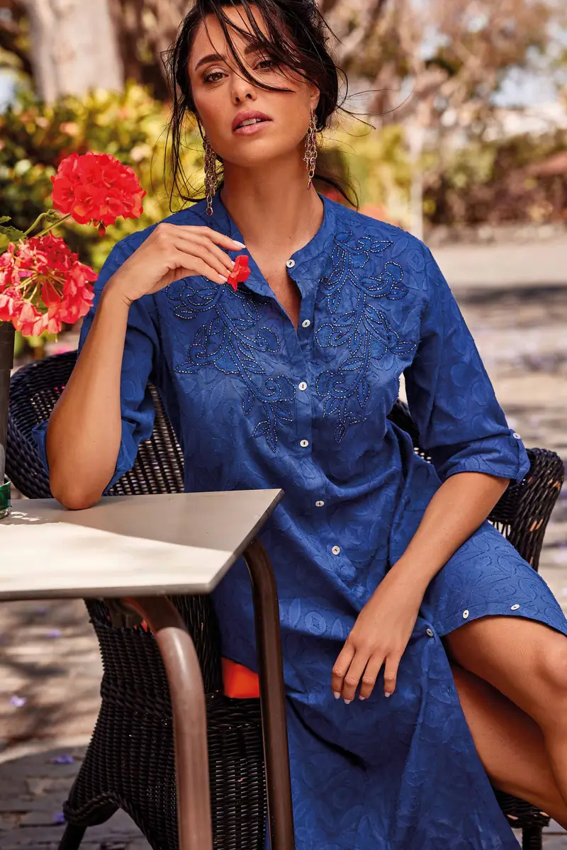 ABITO CAMICIA PETRA | Colore Royal Blu |