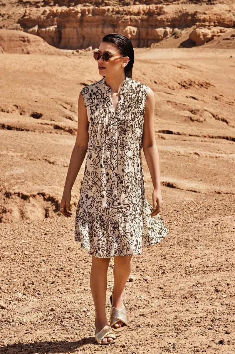 ABITO CAMICIA RICAMATO SMANICATO | Colore Multi |